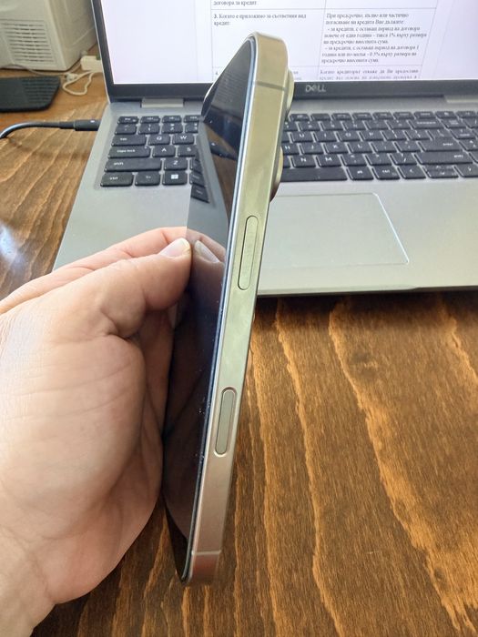 iPhone 16 pro 128gB titan с гаранция още 1 г Технополис