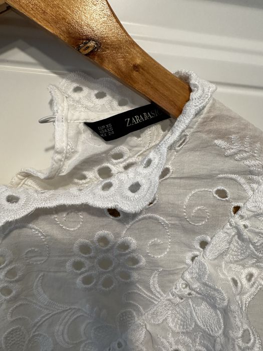 Рубашка блузка zara белая