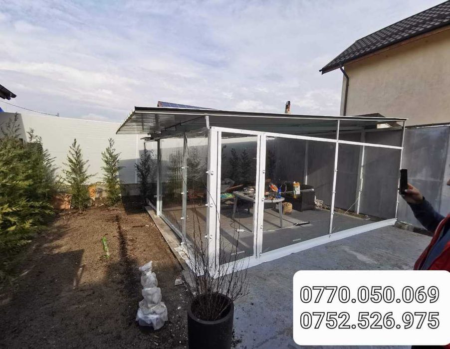 Folie Cristal premium transparenta pentru terase/ terasa si foisoare