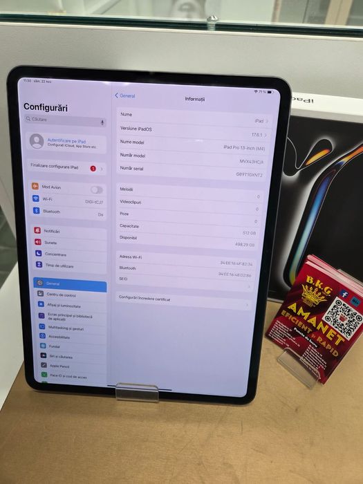 Ipad Pro M4 512gb Amanet BKG