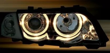 Кристални фарове BMW E46 coupe, cabrio (2003-2006) - черни
