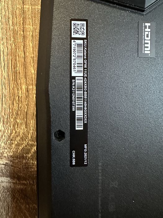 MSI Katana GF66 11UE