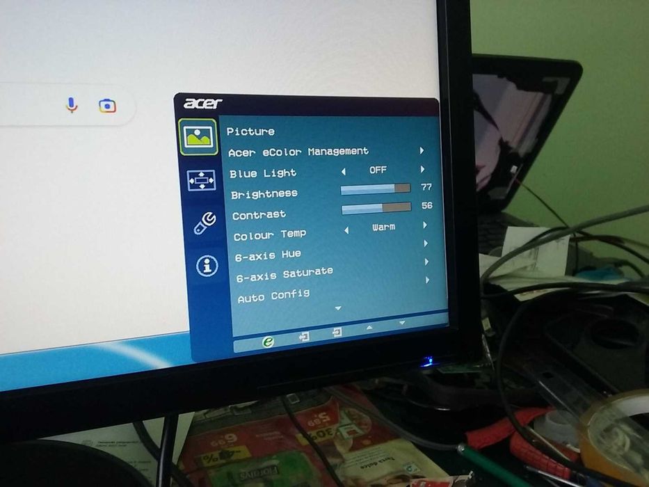 monitor LED acer 21,5 ”