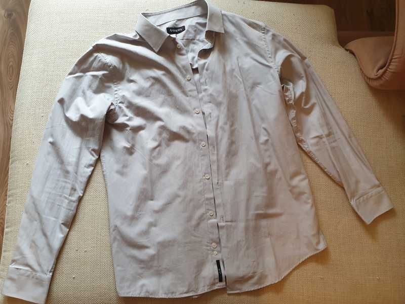 Елегантни ризи с кройка Business Active риза светло сив лилав син цвят