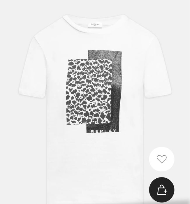 Тениски в бяло и черно Replay (S)
