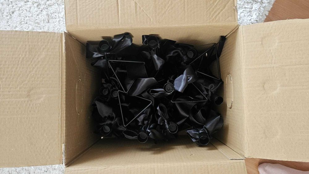 Sfesnice negre 34 buc (pentru evenimente)