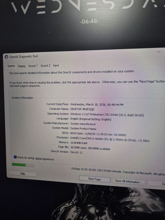 Vand PC Gaming I5-9600K, GTX 1660 Super,  16 GB Ram