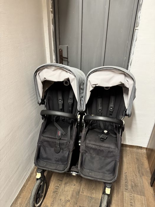 Детска количка за близнаци Bugaboo Donkey 2 + 2 зимни чувала