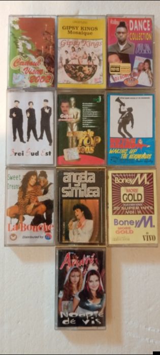 Vand loturi casete audio si cd uri cu manele populara dance