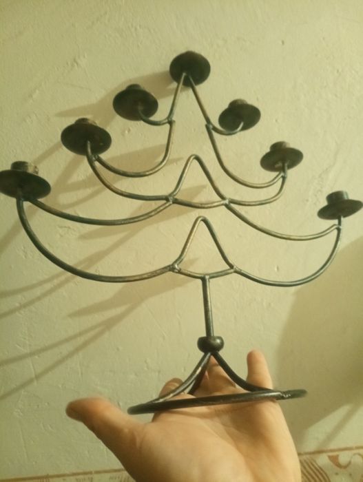 Suport lumânări vitange pentru masa de Crăciun