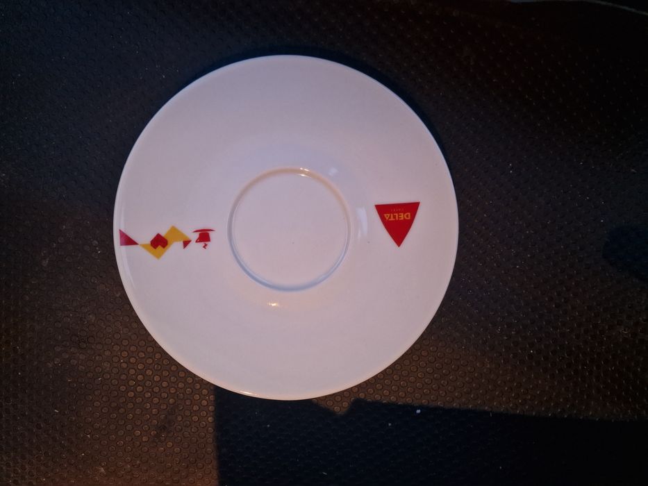 Set 6 cesti + 6 farfurii Delta Portelan Portugalia Capucino Cafea Ceai