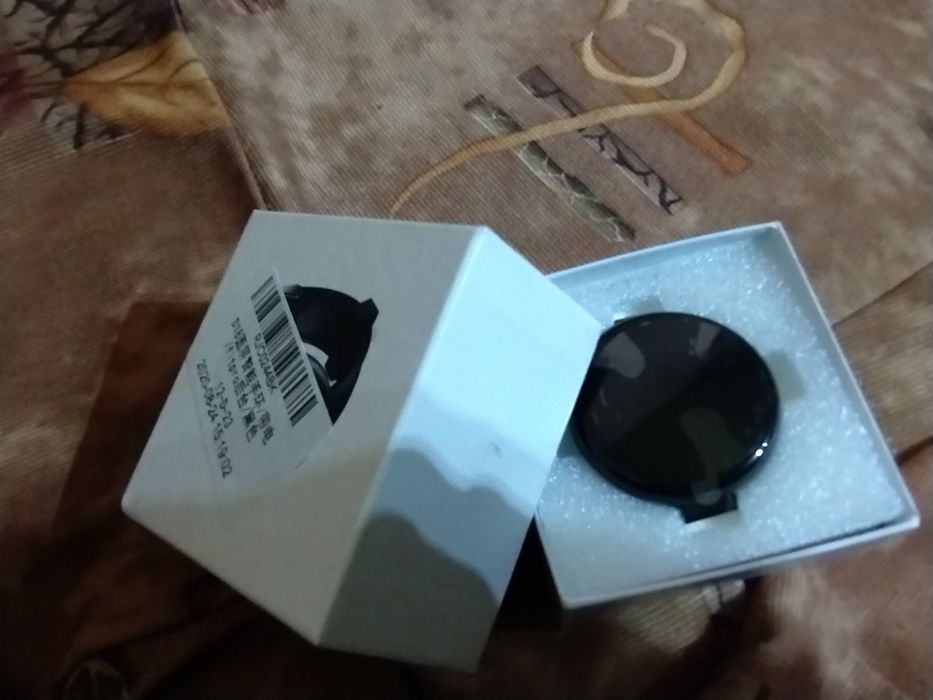 Смарт часовник с каишка черен