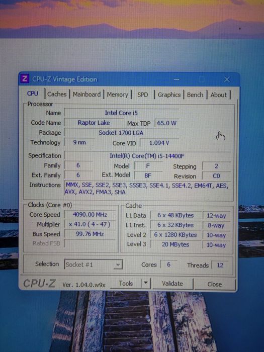 Продам Процессор RTX 5060 8 gb i5 14-400f
