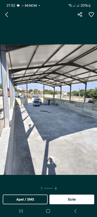 Vand structuri metalice acoperite cu tabla din teava sau profile