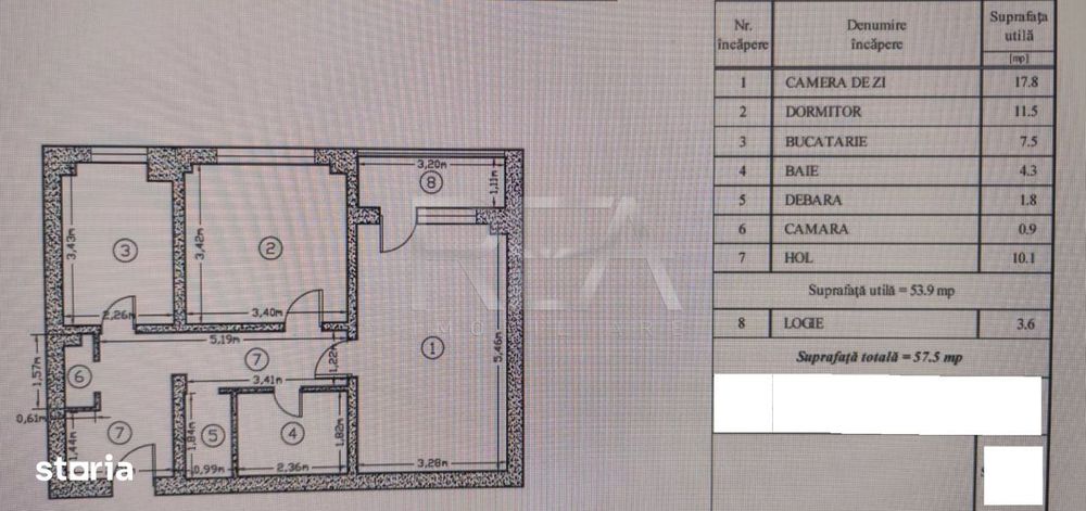 2 camere Campia Libertatii decomandat, Risc 2, metrou, 57 mp, reabilit