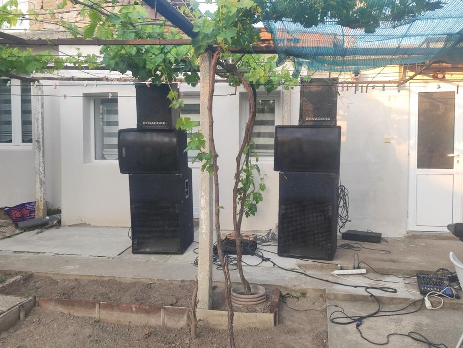 Апаратура за озвучаване колони стапало михсер