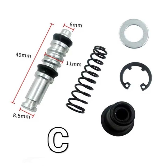 Kit Reparație Maneta/Pompa Frână–Atv–Motocicleta–Piston+Garnituri+Arc+