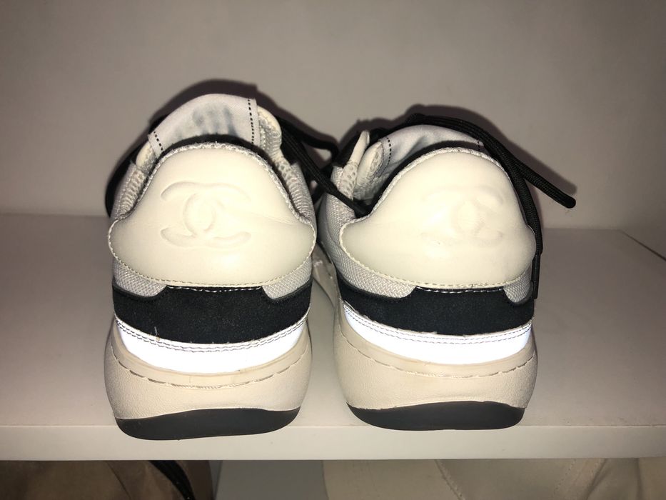 Стильные модные кроссовки. Шанель кожа