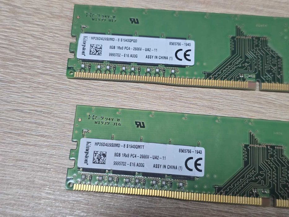 Kit Memorii RAM Kingston PC 16GB (2 x 8GB) DDR4 2666MHz