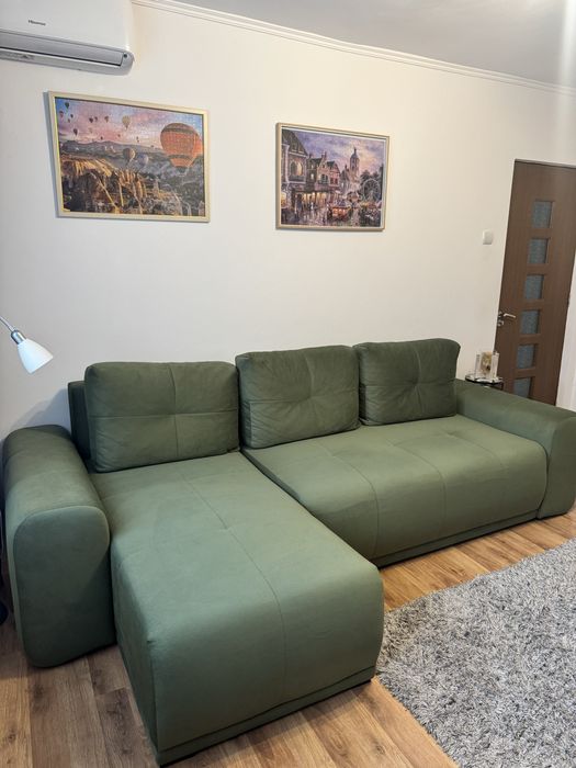 Vand coltar extensibil interschimbabil cu lada - 290x162x100 cm