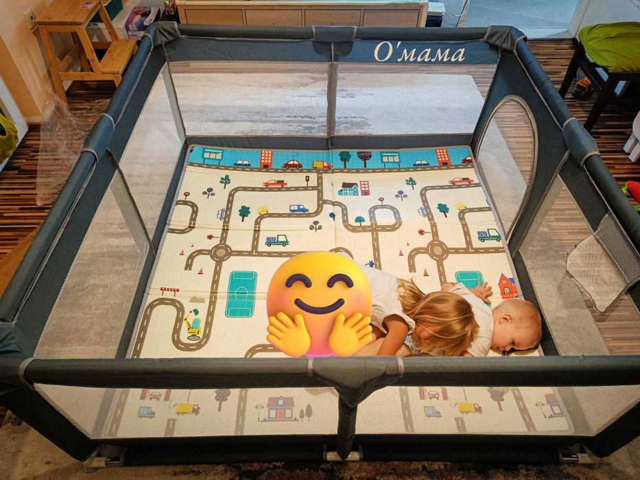 НОВА 150х150см Голяма детска кошара за игра за бебе/ ограда ВИСОК КЛАС