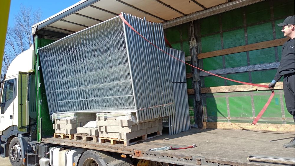 Gard mobil provizoriu, garduri, bariere evenimente, santier