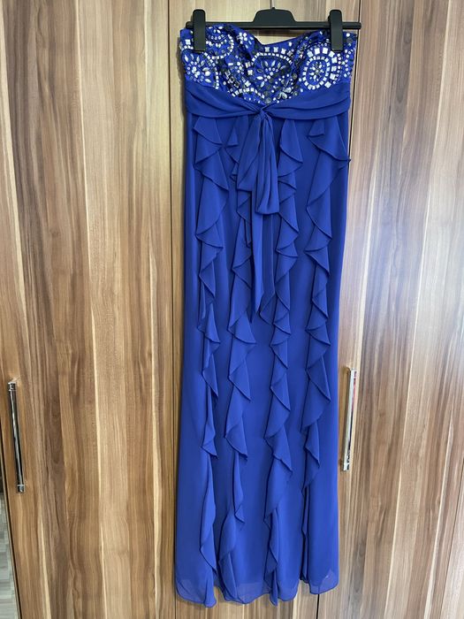 rochie eleganta albastra lunga