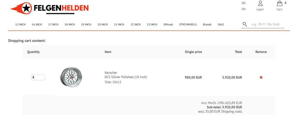 Jante Forjate Kerscher Performance R18 + Anvelope DOT 2023