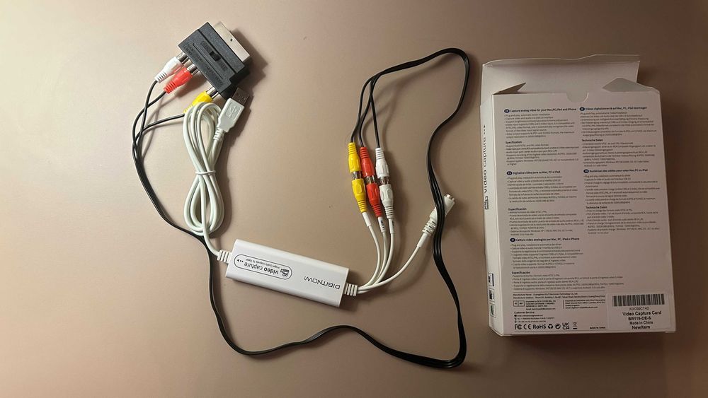Placa de captura Digitnow, vhs to digital converter (USB-A)