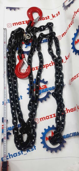 Цепь стяжная с крюками такелаж 10х30, 12.5тн 10метров, 10х30, 8тн