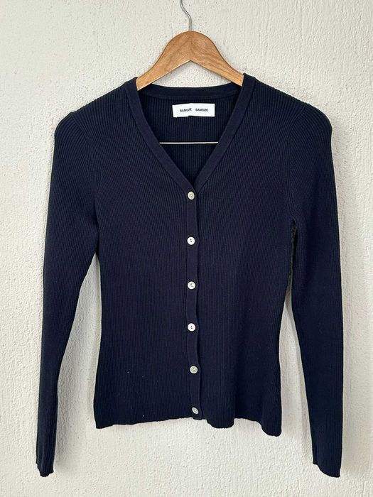 Тъмносиня дамска жилетка Samsoe&Samsoe