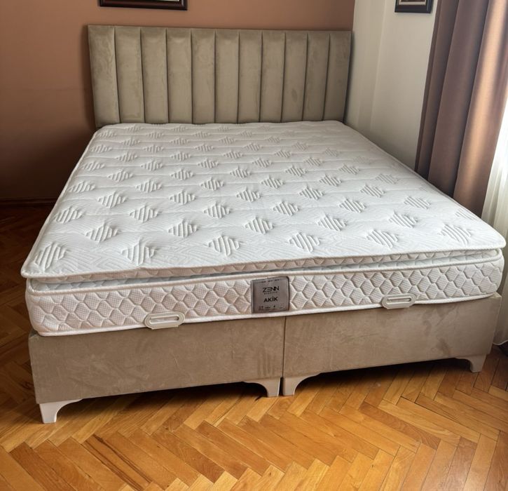 Спалня от турция по поръчка 180/200 с повдигащ механизъм за съхранение