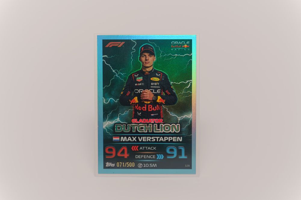 Topps F1 Turbo Attax 2023 – Max Verstappen „Dutch Lion” /500 #328