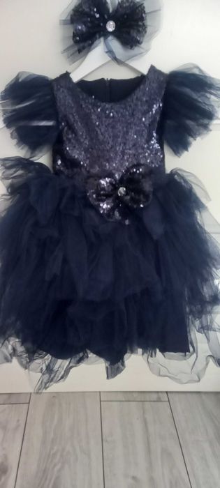 Детска официална рокля с богат тюл