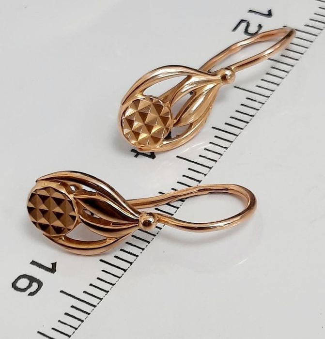 Советские золотые серьги 583 пробы