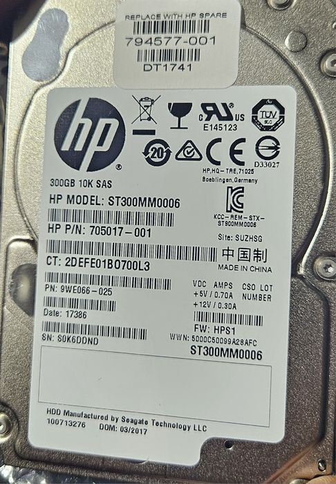 Hard Drive HP 300GB SAS
