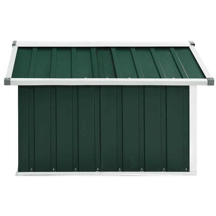 Copertină pentru robot de tuns iarba 92x97x63 cm, verde oțel VidaXL