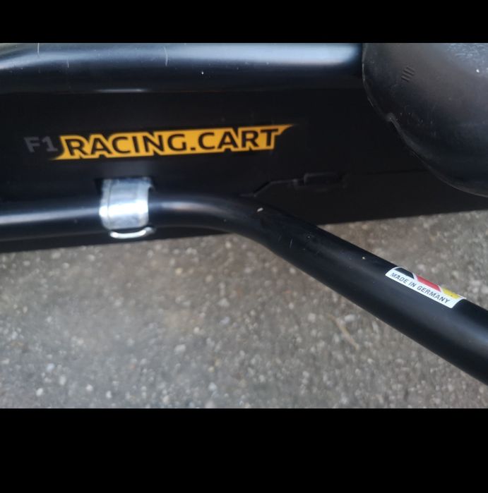 Kart/Cart cu pedale PUKY F1 pentru copii de la 6 la 12 ani, negru