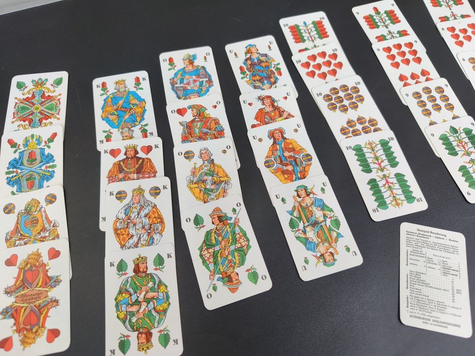 Немски карти за игра Coeur Skat  GDR ГДР
