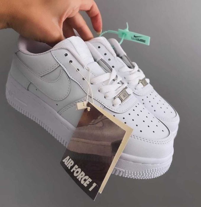 Pantofi sport Nike AF1 Low Alb Complet