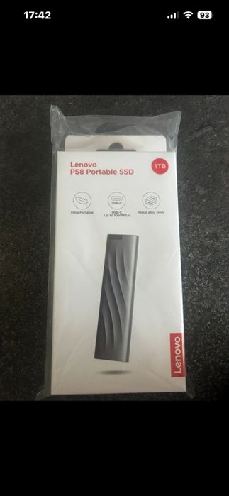 SSD Portabil Lenovo PS 8 de 1 T. Nou, sigilat !