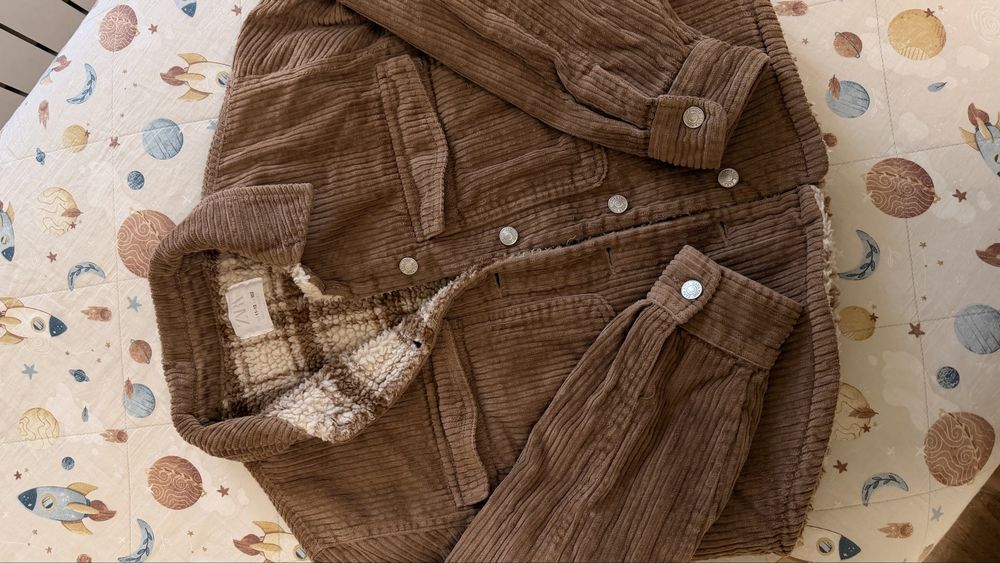 Бархатный бомбер Zara 11-12л