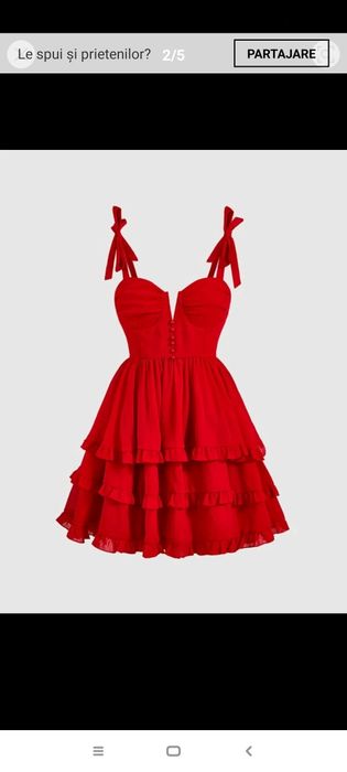 Rochie roșie de vara