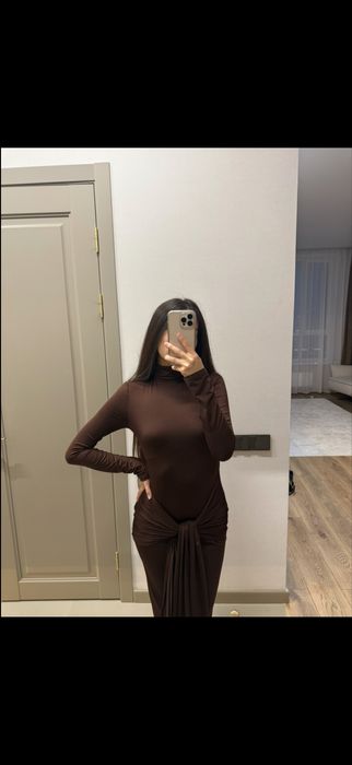 Платье шоколадного цвета