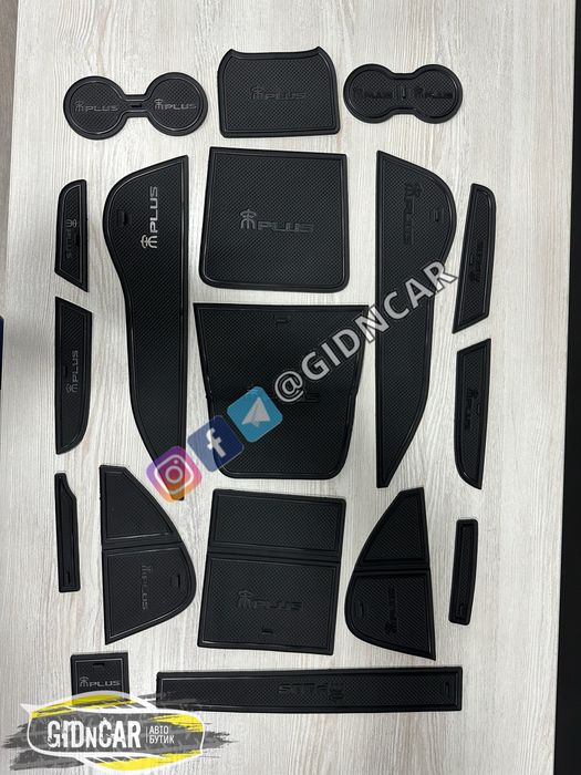 Сликоновые слот-коврики (резинки) в салон BYD song plus DM-i