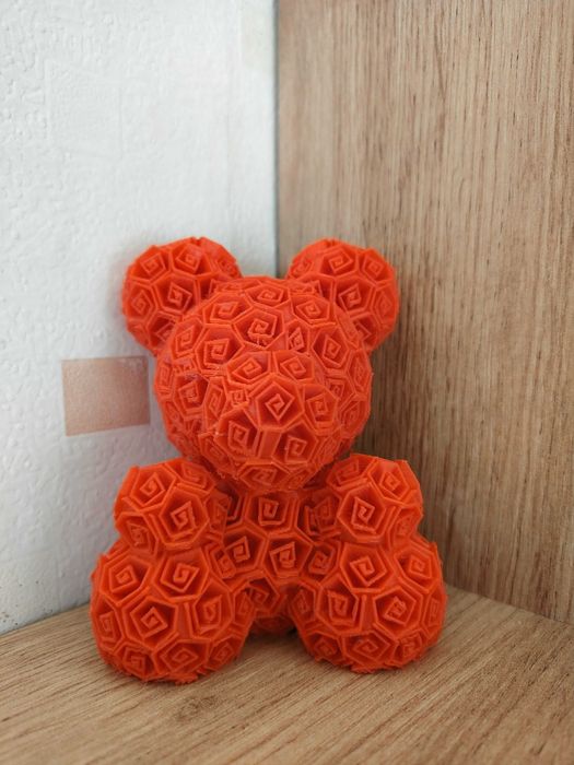 3D декоративно мече с рози - Перфектен подарък за Свети Валентин