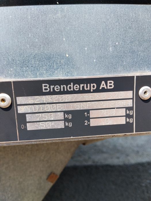 Vând remorca Brenderup AB