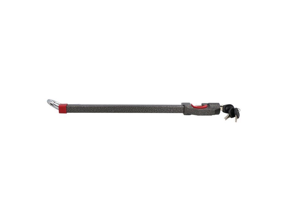 Antifurt auto pentru volan si ambreiaj cu 3 chei Carpoint SWL700, reglabil, negru/rosu