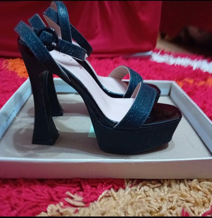 Sandale dama cu platforma și toc inalt