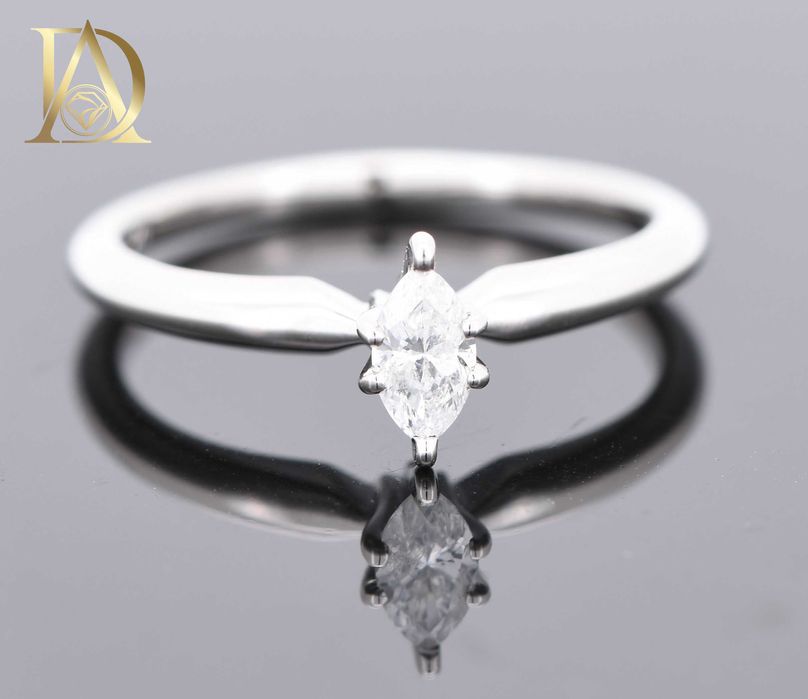 Нов Златен Пръстен с 0.20кт Естествен Диамант